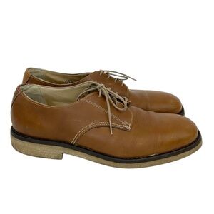 Roots Men's Brown Leather Derby Oxford Shoes
